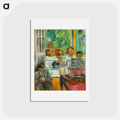 アートポストカード-he Music Lesson - アンリ マティス Postcard.