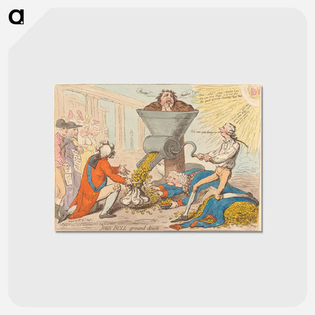 アートポストカード-John Bull Ground Down
 - イェール大学アートギャラリー Postcard.