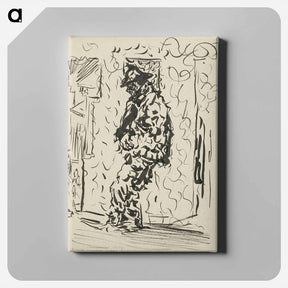 アートパネル-Sketchbook 22 man with a wounded hand - アーノルド ピーター ワイズ クビンチャン Canvas.
