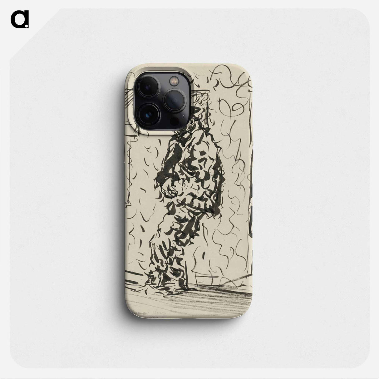 Sketchbook 22 man with a wounded hand - アーノルド ピーター ワイズ クビンチャン Phone Case.