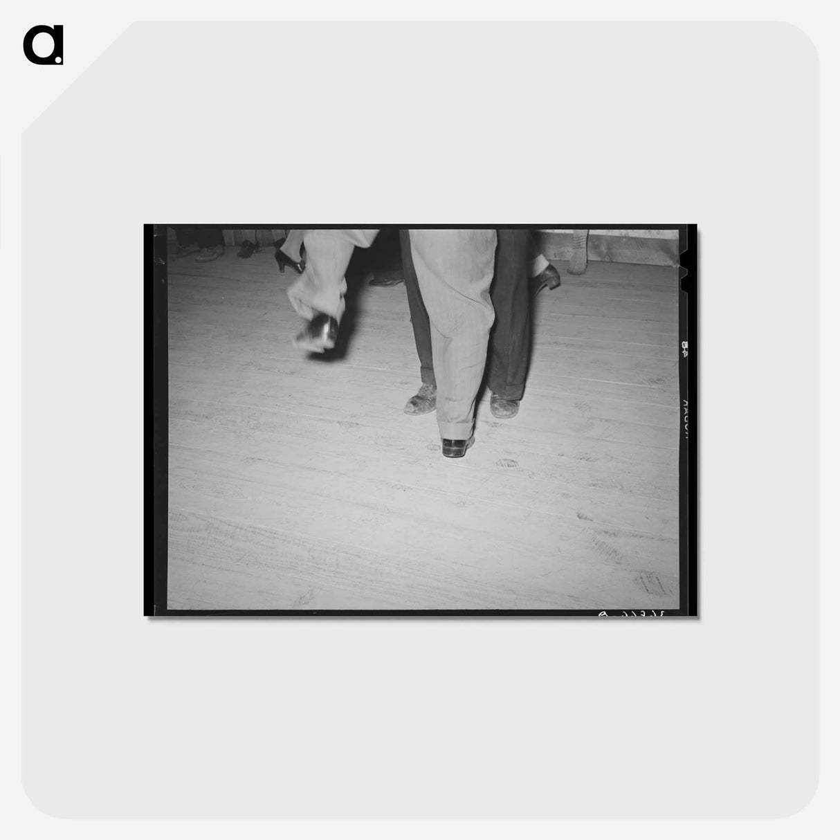アートポストカード-Square Dance Feet
 - ラッセル リー Postcard.