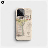 Menukaart for Leidsche Spaarbank by Theo van Hoytema - Theo van Hoytema Phone Case.