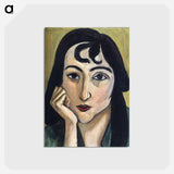 Head of Lorette with Curls - アンリ マティス Postcard.