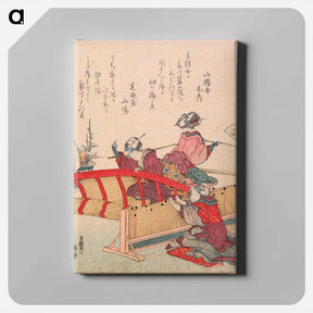 アートパネル-The Bamboo-Blind Shell - 葛飾 北斎 Canvas.