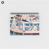 アートメモ帳-Actors on the Pleasure Boat Full House
 - 歌川 国貞 Memo.