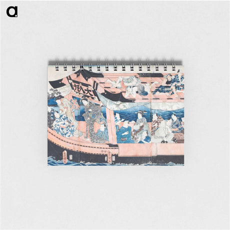 アートメモ帳-Actors on the Pleasure Boat Full House
 - 歌川 国貞 Memo.