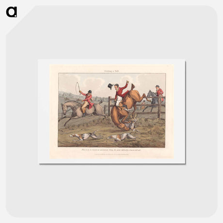 アートポストカード-Some Do and Some Don't: It is All a Notion. Getting a fall
 - イェール大学アートギャラリー Postcard.