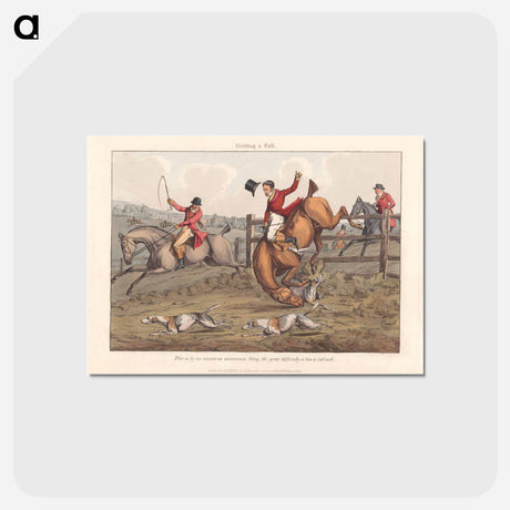 アートポストカード-Some Do and Some Don't: It is All a Notion. Getting a fall
 - イェール大学アートギャラリー Postcard.