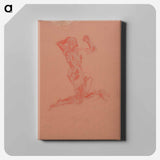 Kneeling male nude - アーノルド ピーター ワイズ クビンチャン Canvas.