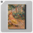 アートパネル-Woman in Pink and Yellow in a Landscape
 - バーンズ・コレクション Canvas.