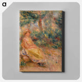 アートパネル-Woman in Pink and Yellow in a Landscape
 - バーンズ・コレクション Canvas.