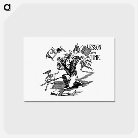 アートポストカード-Scared Boy from Verses For Grannie, Suggested By The Children
 - 大英図書館 Postcard.