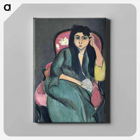 アートパネル-Laurette in Green in a Pink Chair - アンリ マティス Canvas.