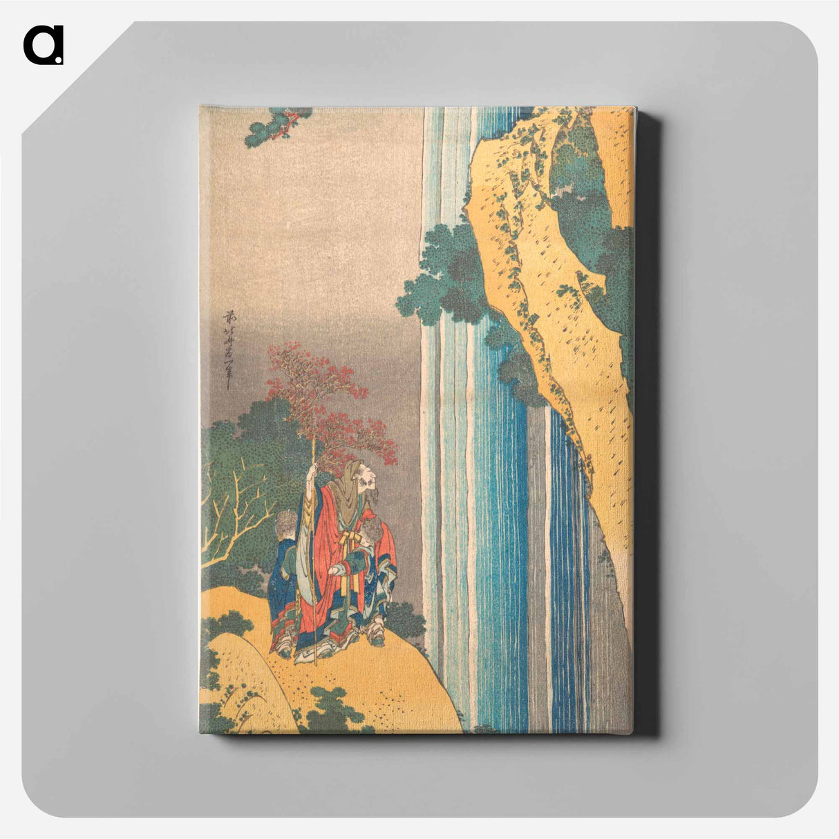 アートパネル-Hokusai's Ri Haku from the series Mirrors of Japanese and Chinese Poems - 葛飾 北斎 Canvas.