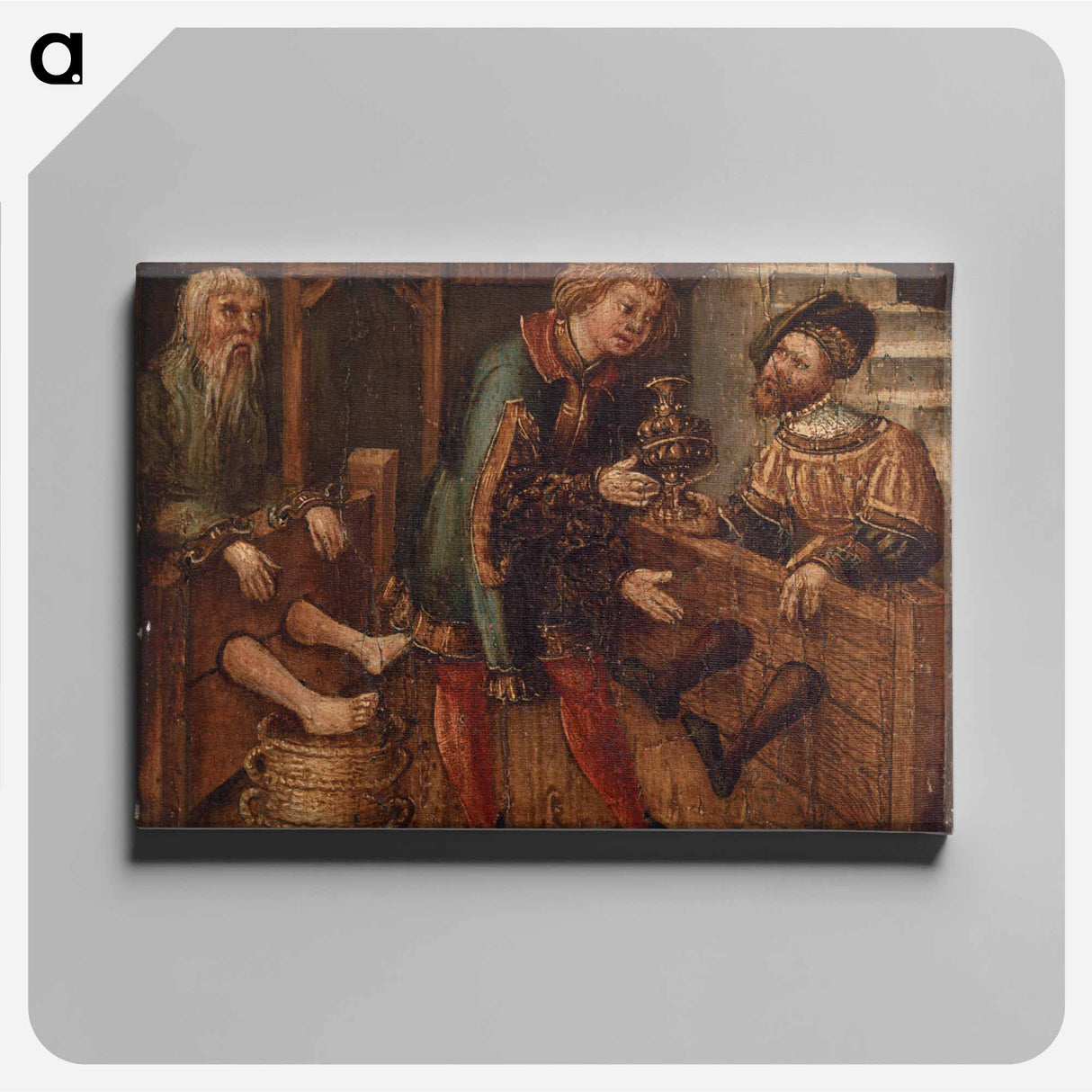 アートパネル-Two Men in Stocks
 - バーンズ・コレクション Canvas.
