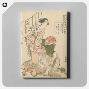 アートパネル-The Day Before the Beginning of Spring - 葛飾 北斎 Canvas.