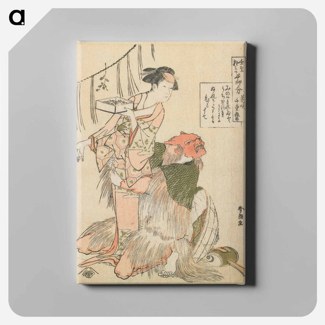 アートパネル-The Day Before the Beginning of Spring - 葛飾 北斎 Canvas.