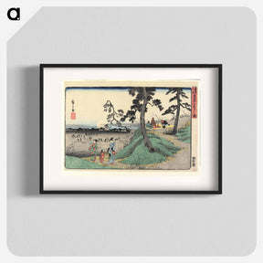 アートポスター-View of Listening to Crickets at DōkanHill
 - 歌川 広重 Poster.