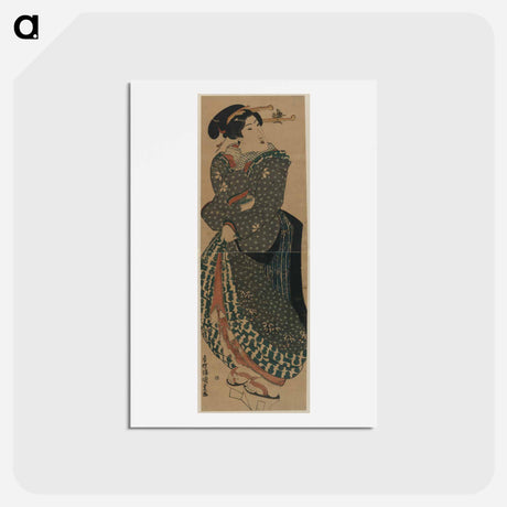 アートポストカード-Tomimoto Geisha
 - 歌川 国貞 Postcard.