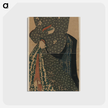 アートポストカード-Tomimoto Geisha
 - 歌川 国貞 Postcard.