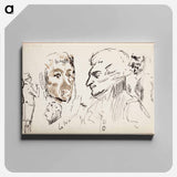 (unknown) part of a sketchbook - アルバート エーデルフェルト Canvas.