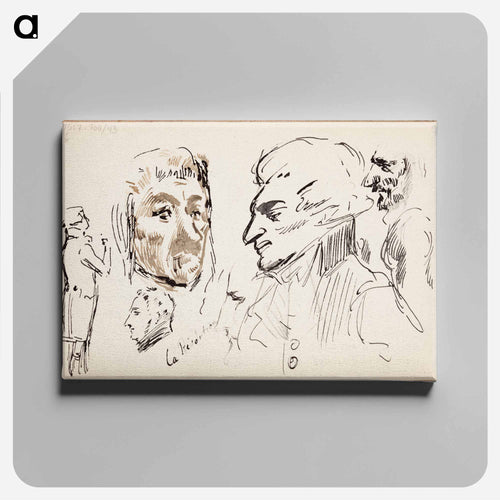 (unknown) part of a sketchbook - Albert Edelfelt Canvas.