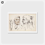 アートポストカード-(unknown) part of a sketchbook - アルバート エーデルフェルト Postcard.