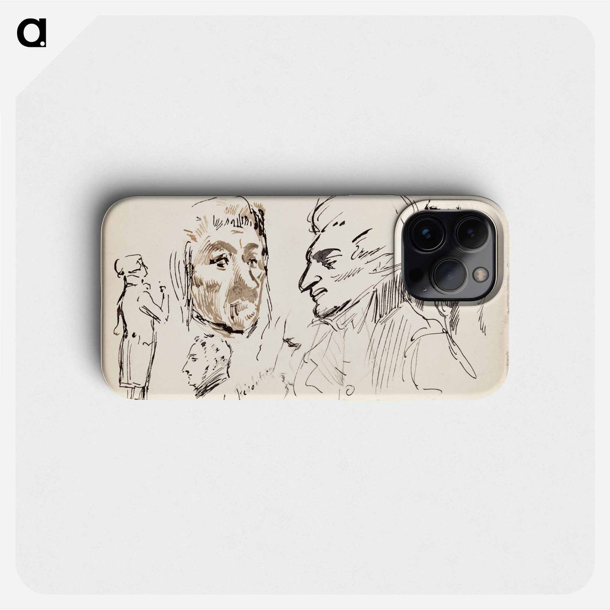 (unknown) part of a sketchbook - アルバート エーデルフェルト Phone Case.