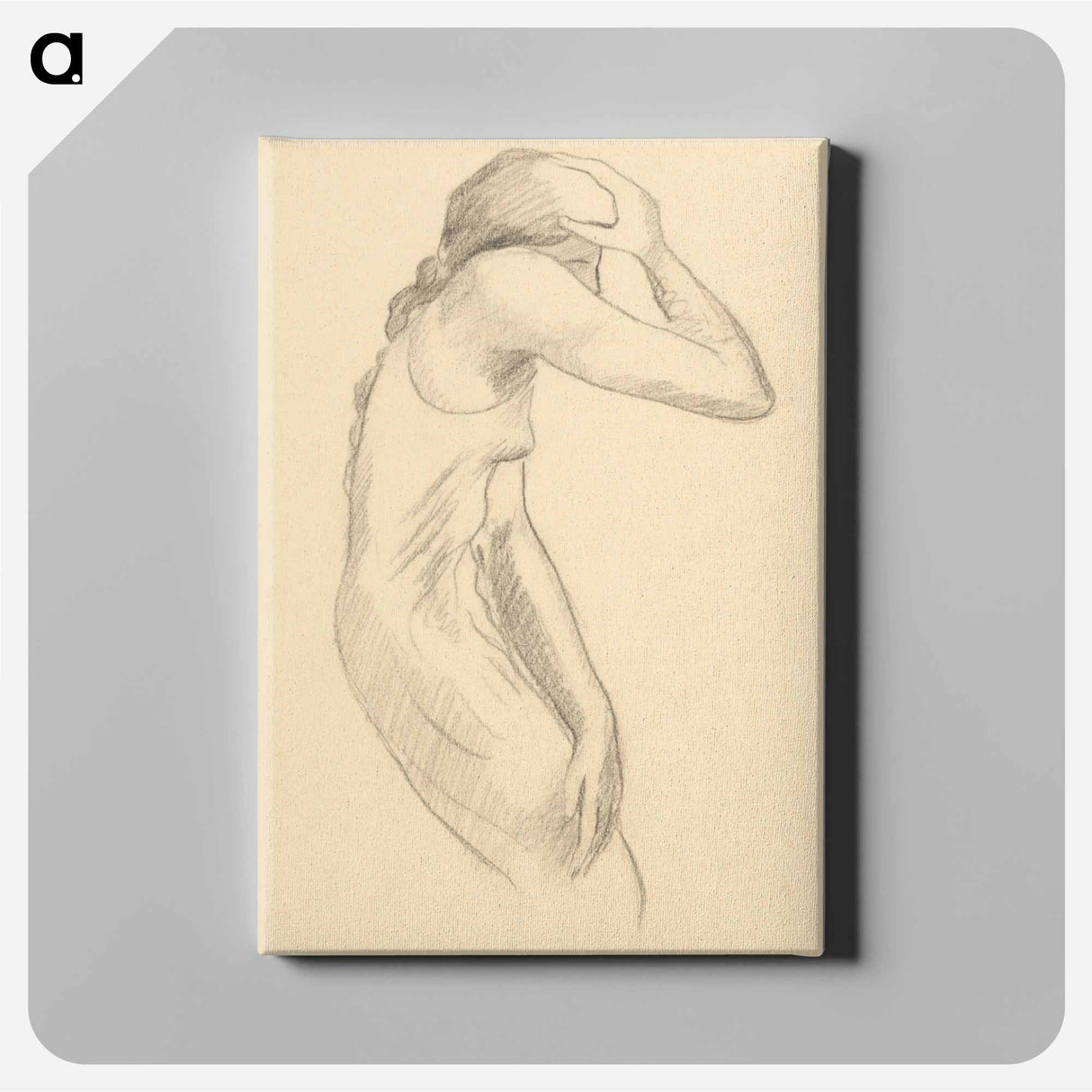 The figure of a woman - アーノルド ピーター ワイズ クビンチャン Canvas.