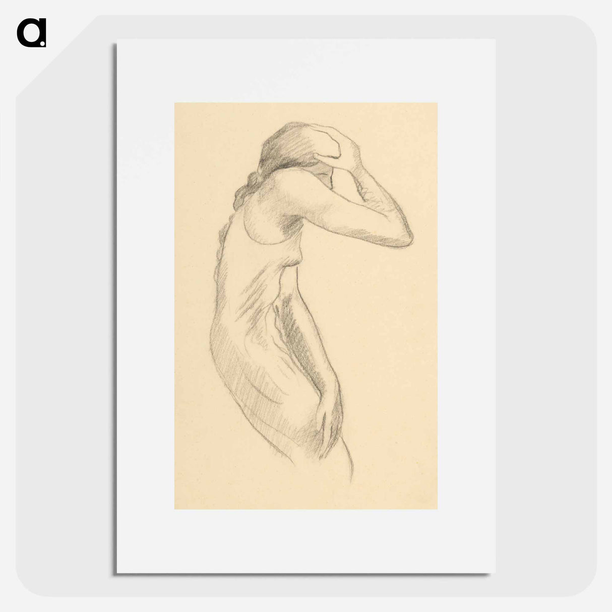 The figure of a woman - アーノルド ピーター ワイズ クビンチャン Poster.