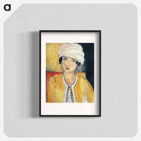 アートポスター-Lorette with Turban and Yellow Vest - アンリ マティス Poster.