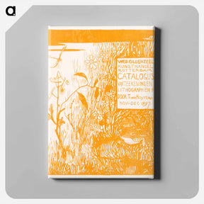 アートパネル-Catalogusomslag met pad en libelle - テオ ヴァン ホイテマ Canvas.