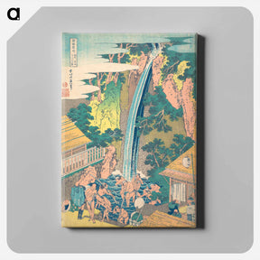 アートパネル-Hokusai's Sō̄shū ōyama rōben no taki - 葛飾 北斎 Canvas.