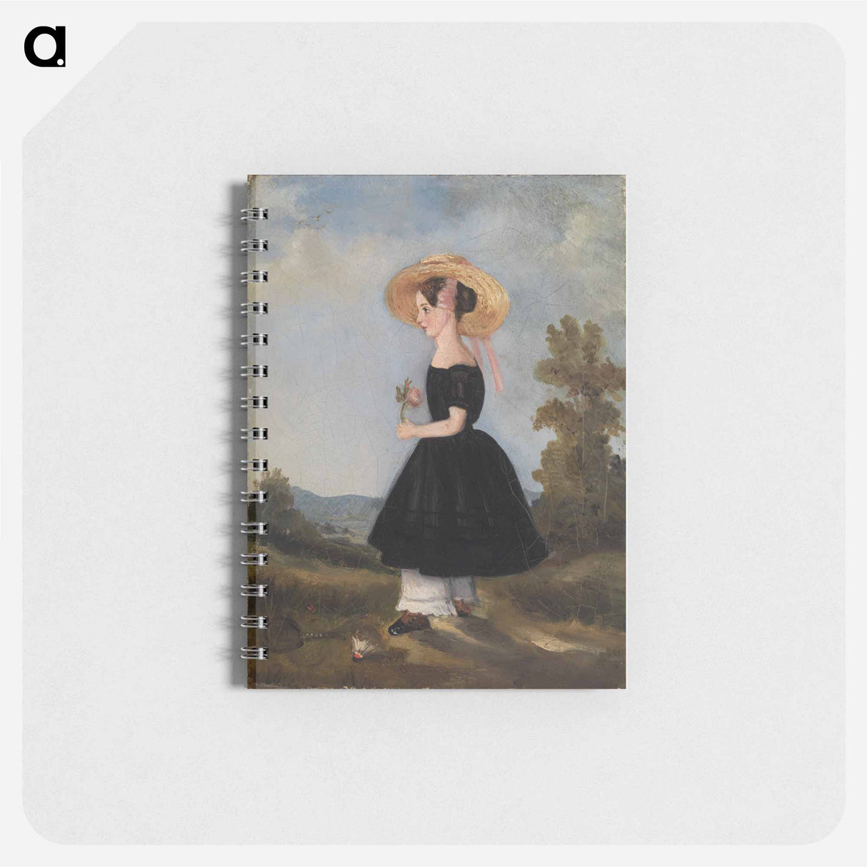 アートメモ帳-Peasant Girl with Hat in Landscape
 - バーンズ・コレクション Memo.