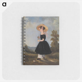 アートメモ帳-Peasant Girl with Hat in Landscape
 - バーンズ・コレクション Memo.
