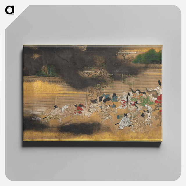 アートパネル-People Fleeing from a Fire
 - クリーブランド美術館 Canvas.