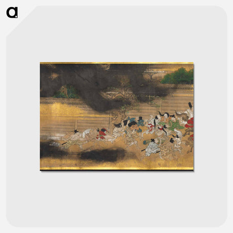 アートポストカード-People Fleeing from a Fire
 - クリーブランド美術館 Postcard.