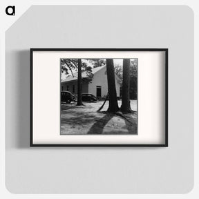 アートポスター-Churchyard on annual cleaning up day, Wheeley's Church, Person County, North Carolina - ドロテア ラング Poster.