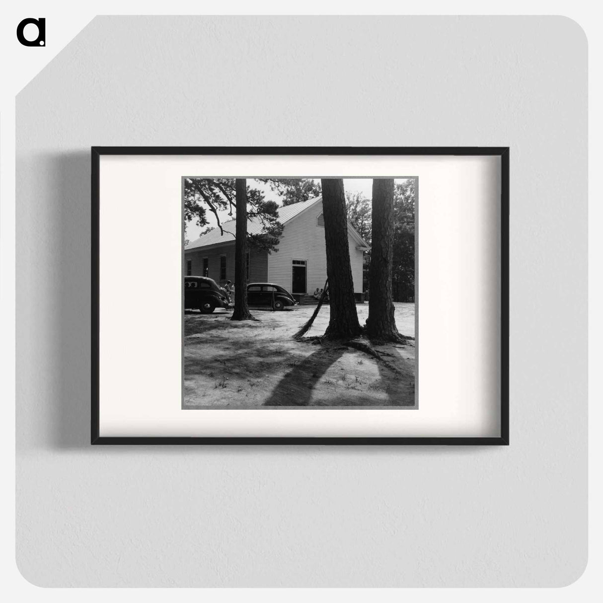 Churchyard on annual cleaning up day, Wheeley's Church, Person County, North Carolina - Dorothea Lange Poster.