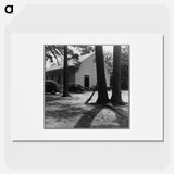 Churchyard on annual cleaning up day, Wheeley's Church, Person County, North Carolina - Dorothea Lange Poster.