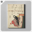 アートパネル-The Poetess Ono no Komachi - 葛飾 北斎 Canvas.