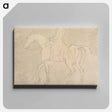アートパネル-Whitefoot at Exercise: Hooded and Rugged, Jockey up, Walking to Left
 - イェール大学アートギャラリー Canvas.