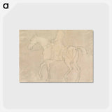 アートポストカード-Whitefoot at Exercise: Hooded and Rugged, Jockey up, Walking to Left
 - イェール大学アートギャラリー Postcard.