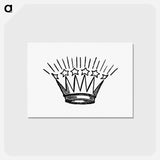 アートポストカード-Crown Engraving From Feda, With Other Poems, Chiefly Lyrical
 - 大英図書館 Postcard.
