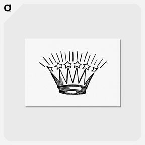 アートポストカード-Crown Engraving From Feda, With Other Poems, Chiefly Lyrical
 - 大英図書館 Postcard.