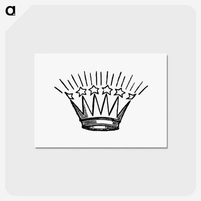 アートポストカード-Crown Engraving From Feda, With Other Poems, Chiefly Lyrical
 - 大英図書館 Postcard.
