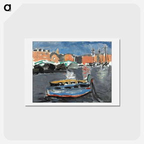 アートポストカード-Port De Marseille - アンリ マティス Postcard.