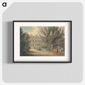 アートポスター-Rider Leading a Second Horse, Leaving the Grounds of a Country House
 - イェール大学アートギャラリー Poster.