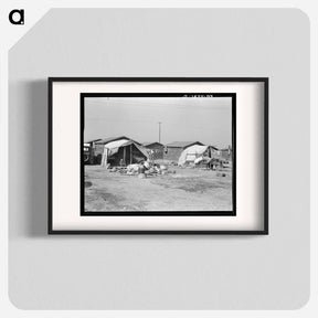 アートポスター-Company housing for cotton workers near Corcoran, California - ドロテア ラング Poster.