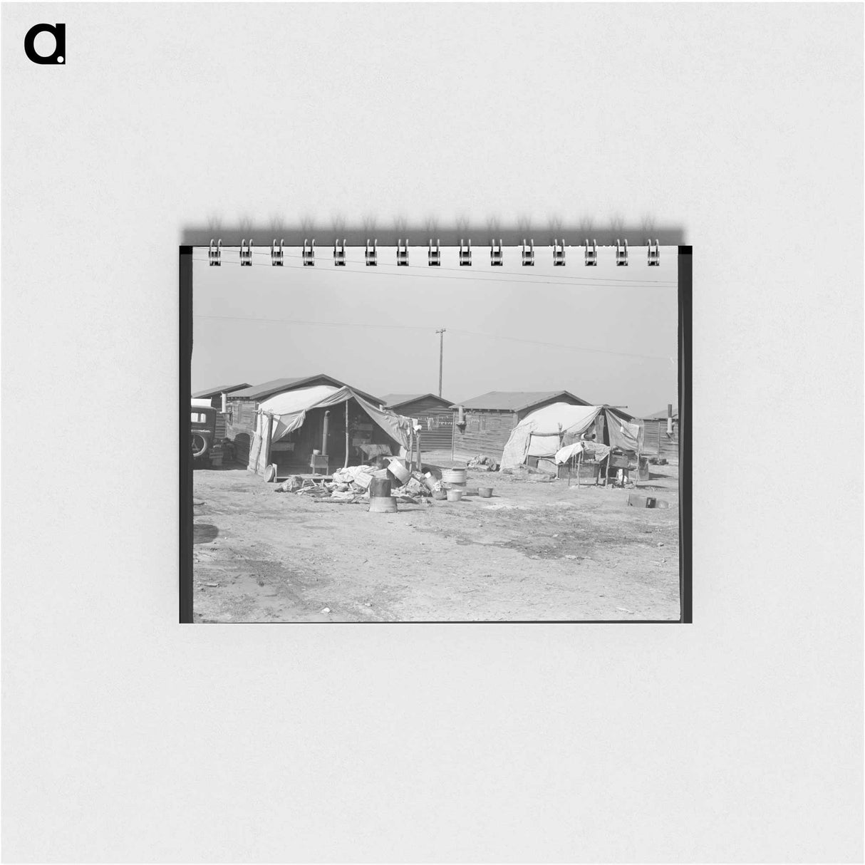 Company housing for cotton workers near Corcoran, California - ドロテア ラング Memo.